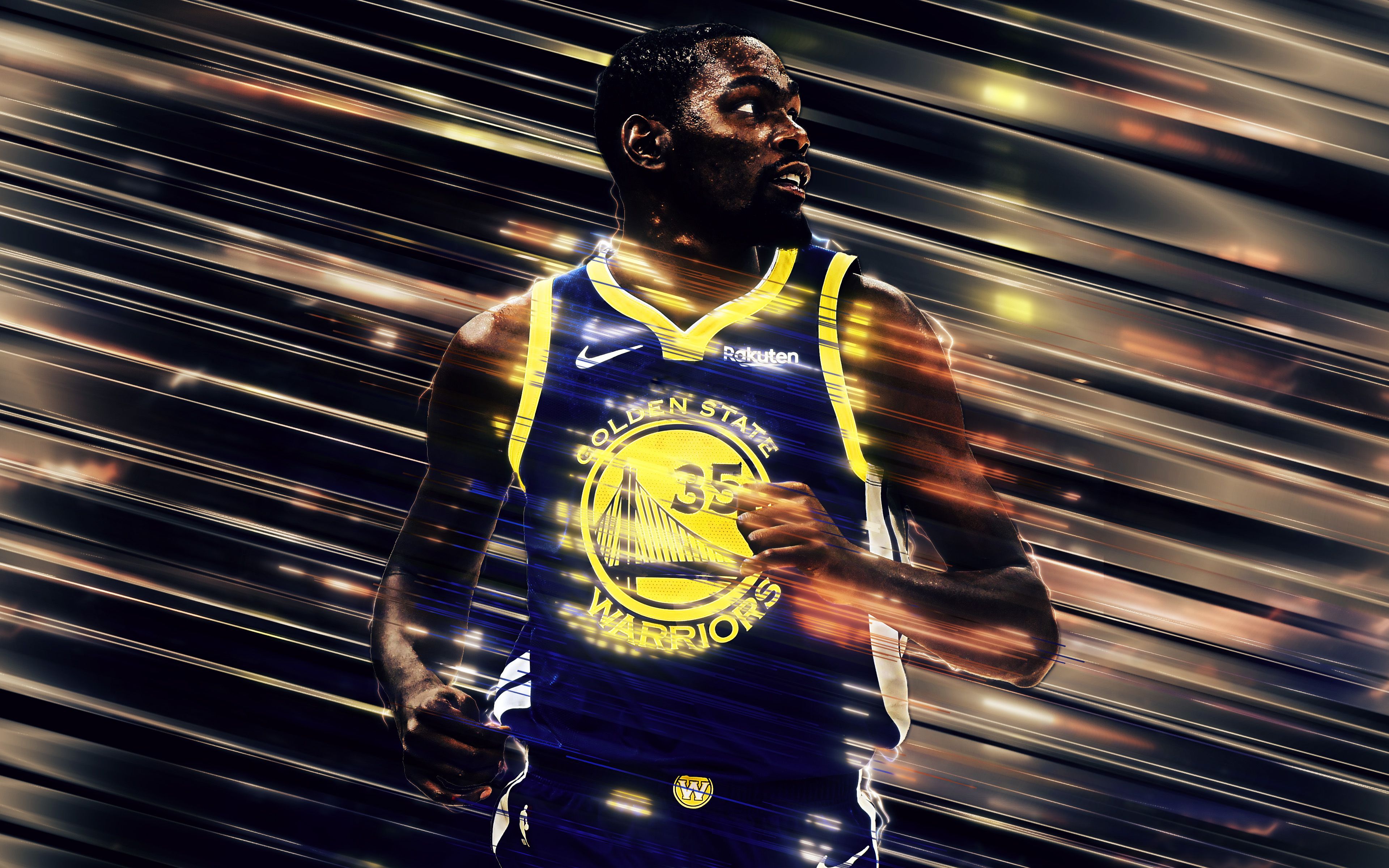 Kevin Durant Golden State Warriors, 3840x2400 Ultra HD, Monitor 4K