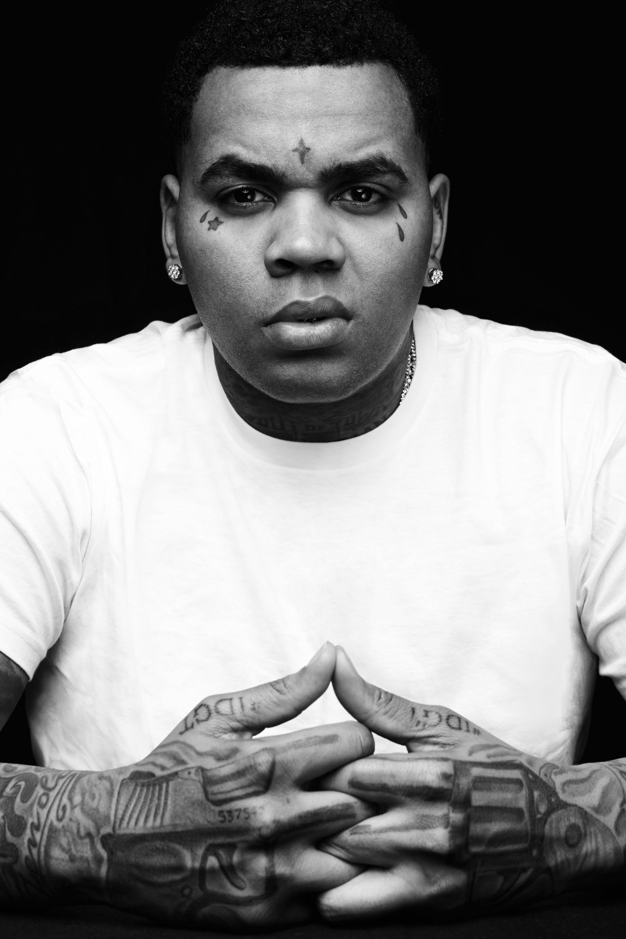 Kevin Gates ritratto bianco e nero, 2134x3201 Full HD Verticale, iPhone