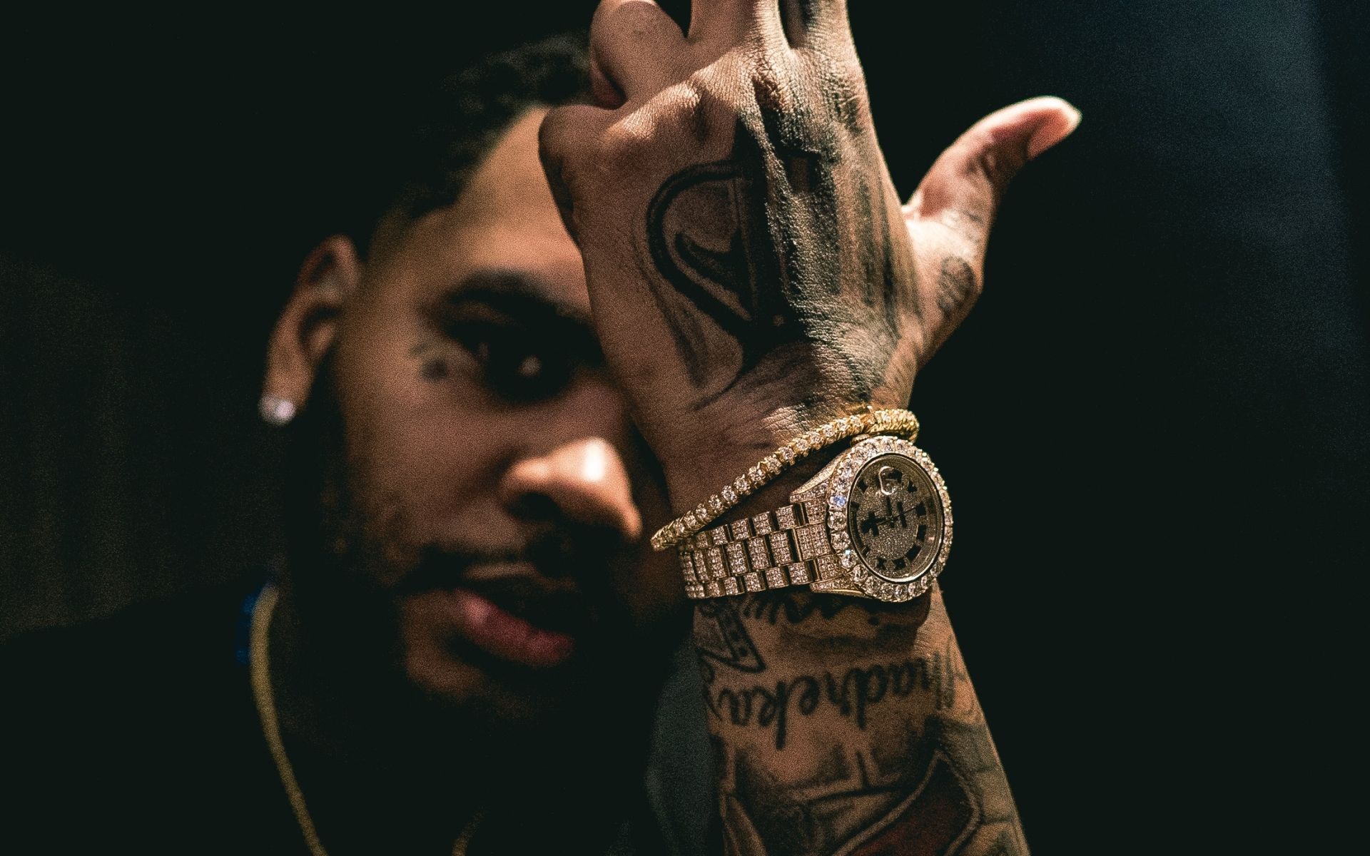 Kevin Gates orologio tatuaggi, 1920x1200 WUXGA, PC