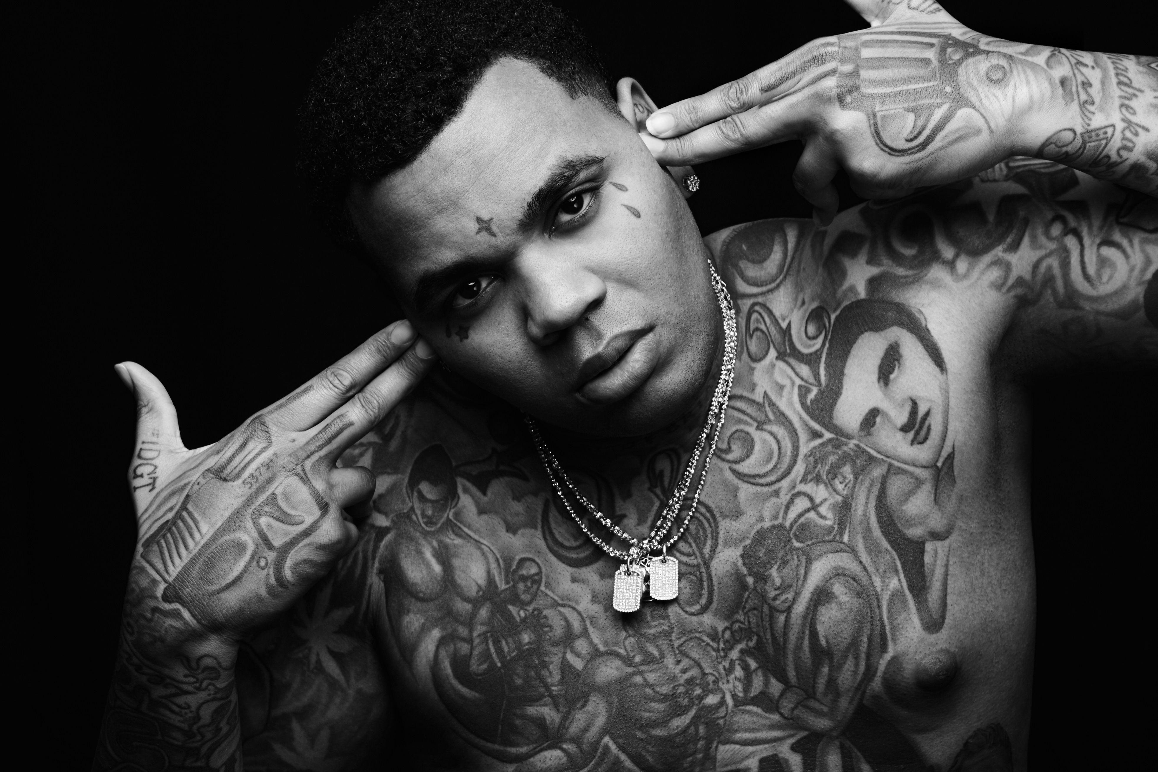 Kevin Gates ritratto tatuaggi, 3931x2621 4K, Smart TV 4K