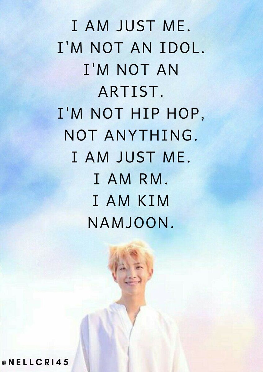 Kim Namjoon RM citazione testo, 848x1200 Full HD Verticale, Smartphone