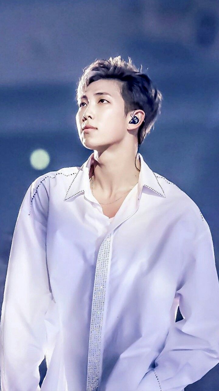 Kim Namjoon RM camicia bianca, 720x1280 Full HD Verticale, Smartphone