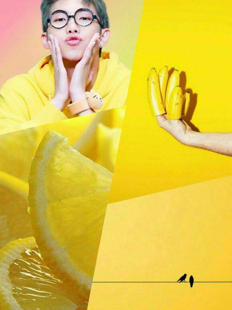 Kim Namjoon RM giallo limoni, 768x1024 Verticale, Mobile
