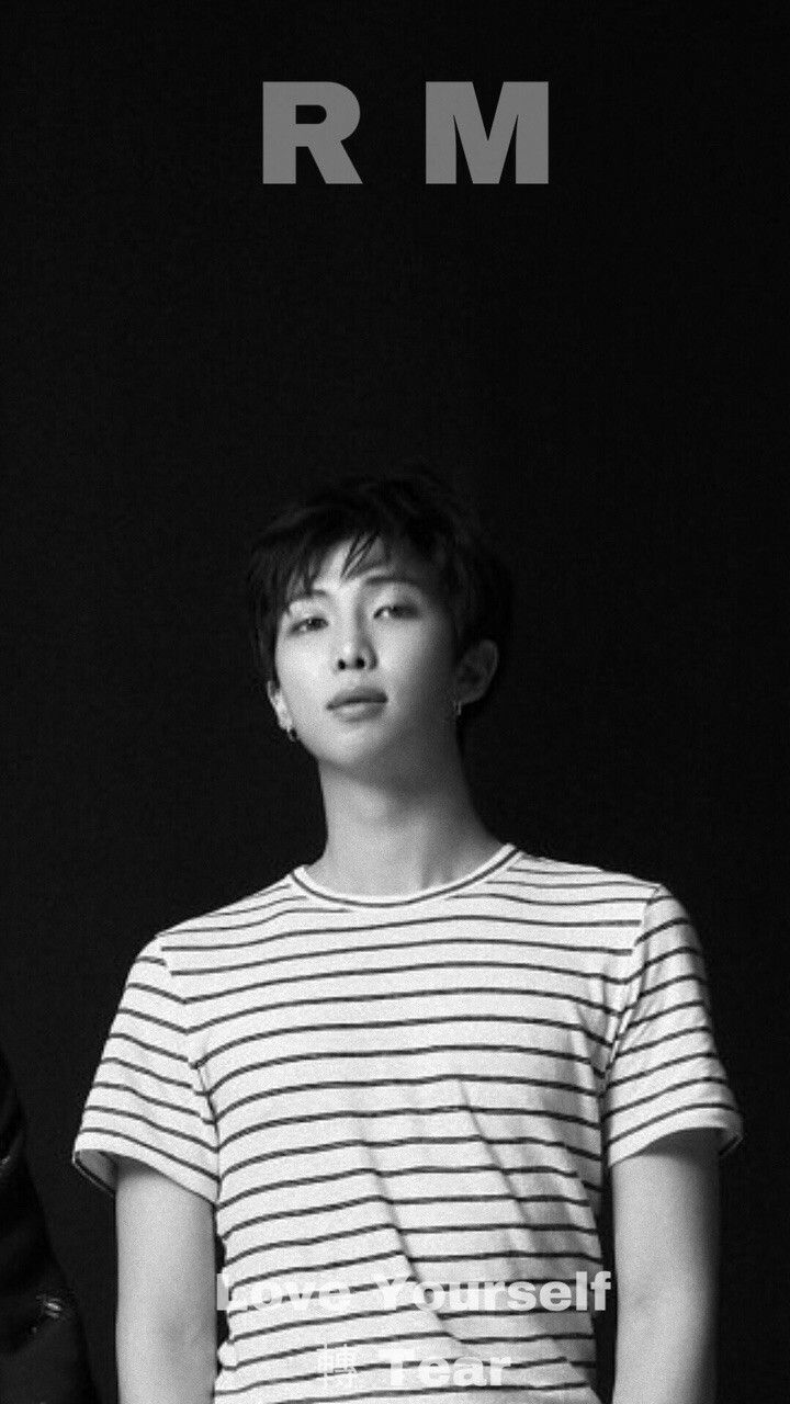 RM BTS bianco e nero, 720x1280 Verticale, POCO