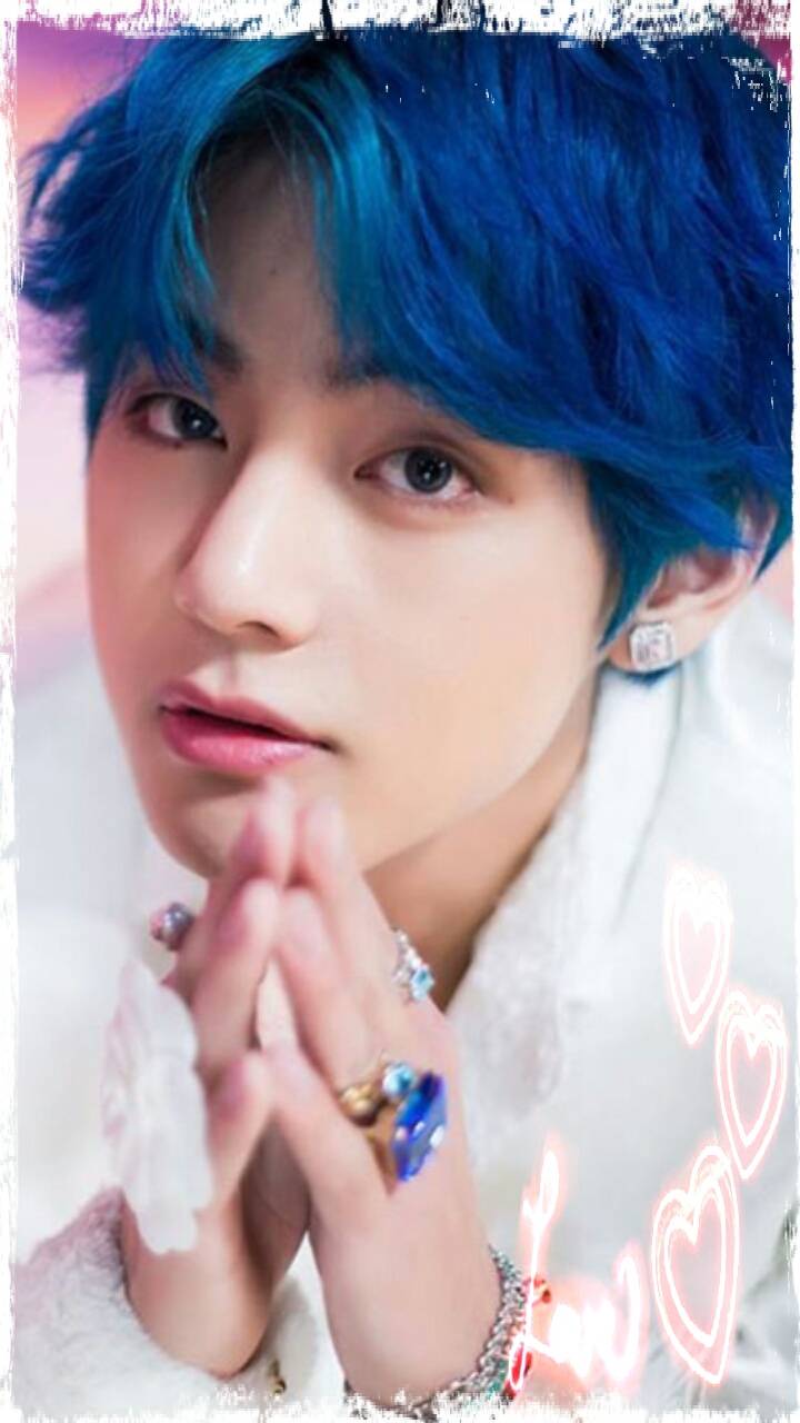 Kim Taehyung capelli blu, 720x1280 Full HD Verticale, Smartphone