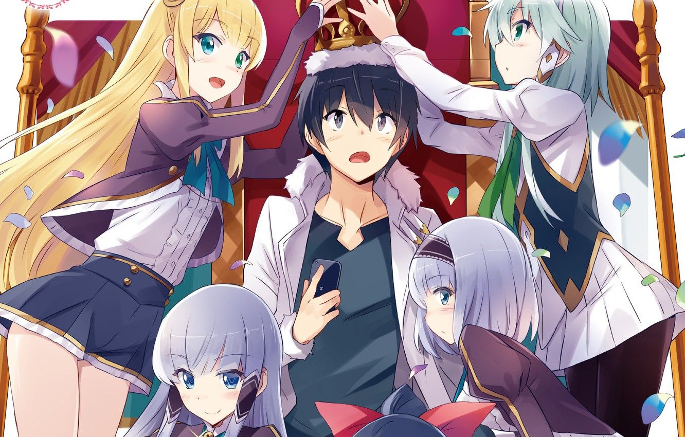 Anime ragazzo incoronato re, ragazze, 1332x850 HD, Desktop