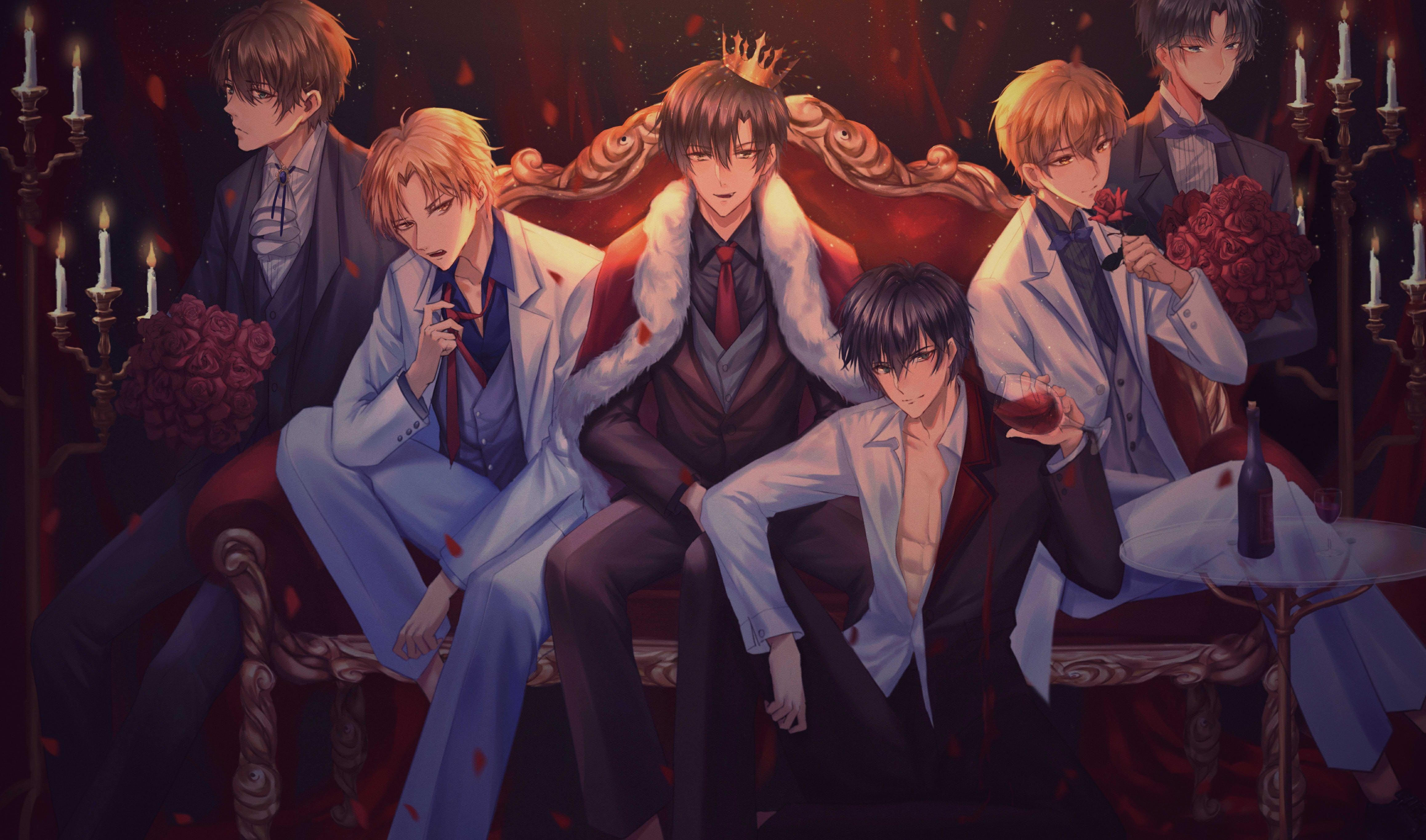 Re Anime con corona e trono, 4631x2728 4K, Desktop 4K