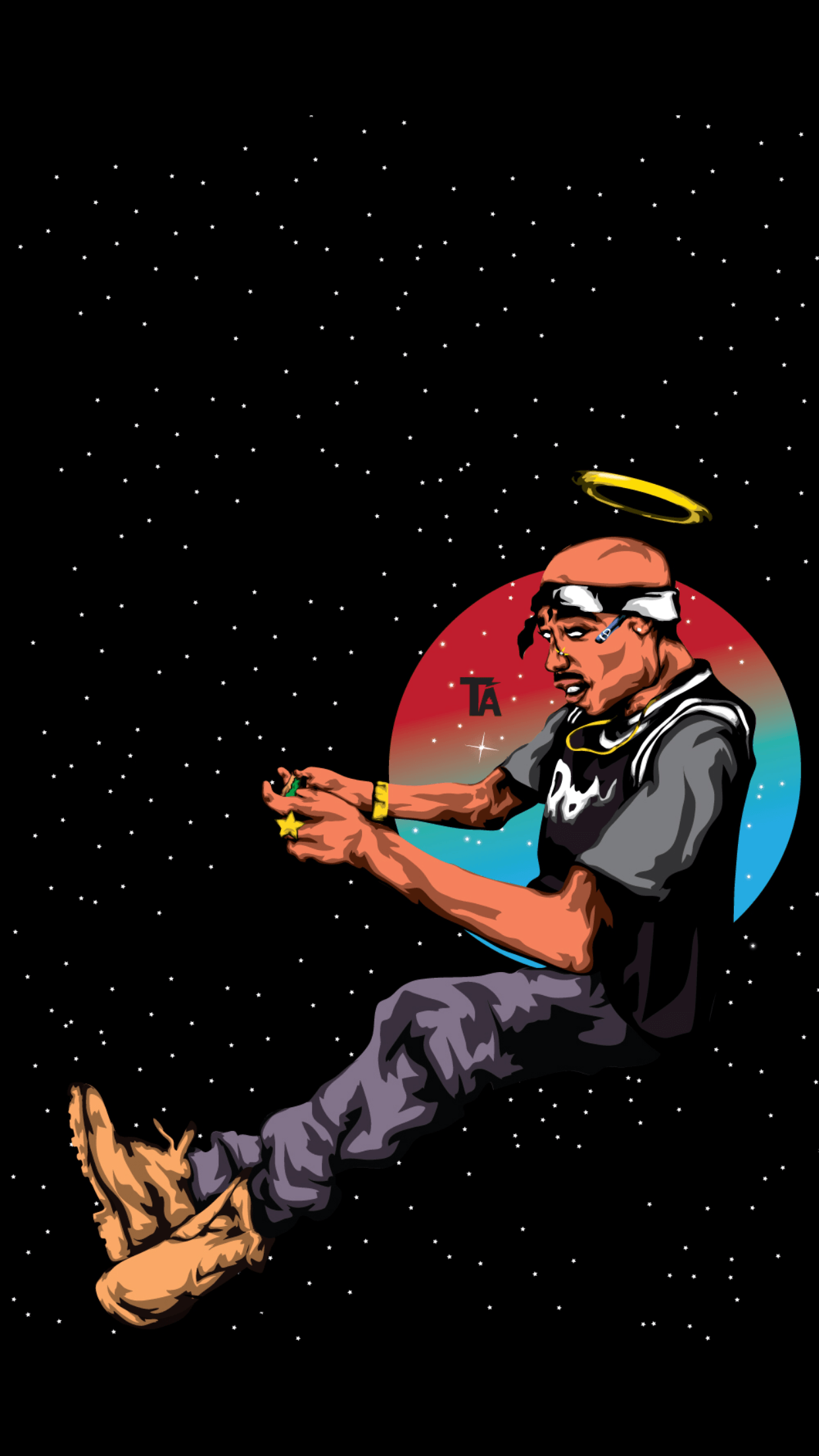Collage rapper effetto glitch, 1200x1724 Full HD Verticale, Realme