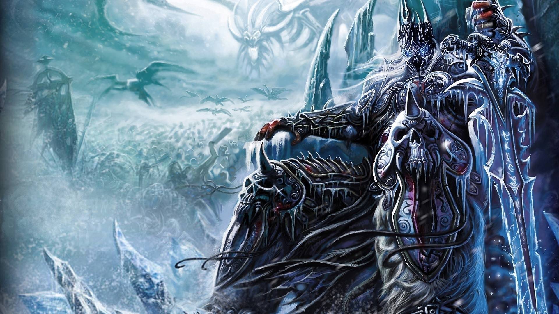 Lich King su trono ghiaccio, 1920x1080 Full HD, Desktop
