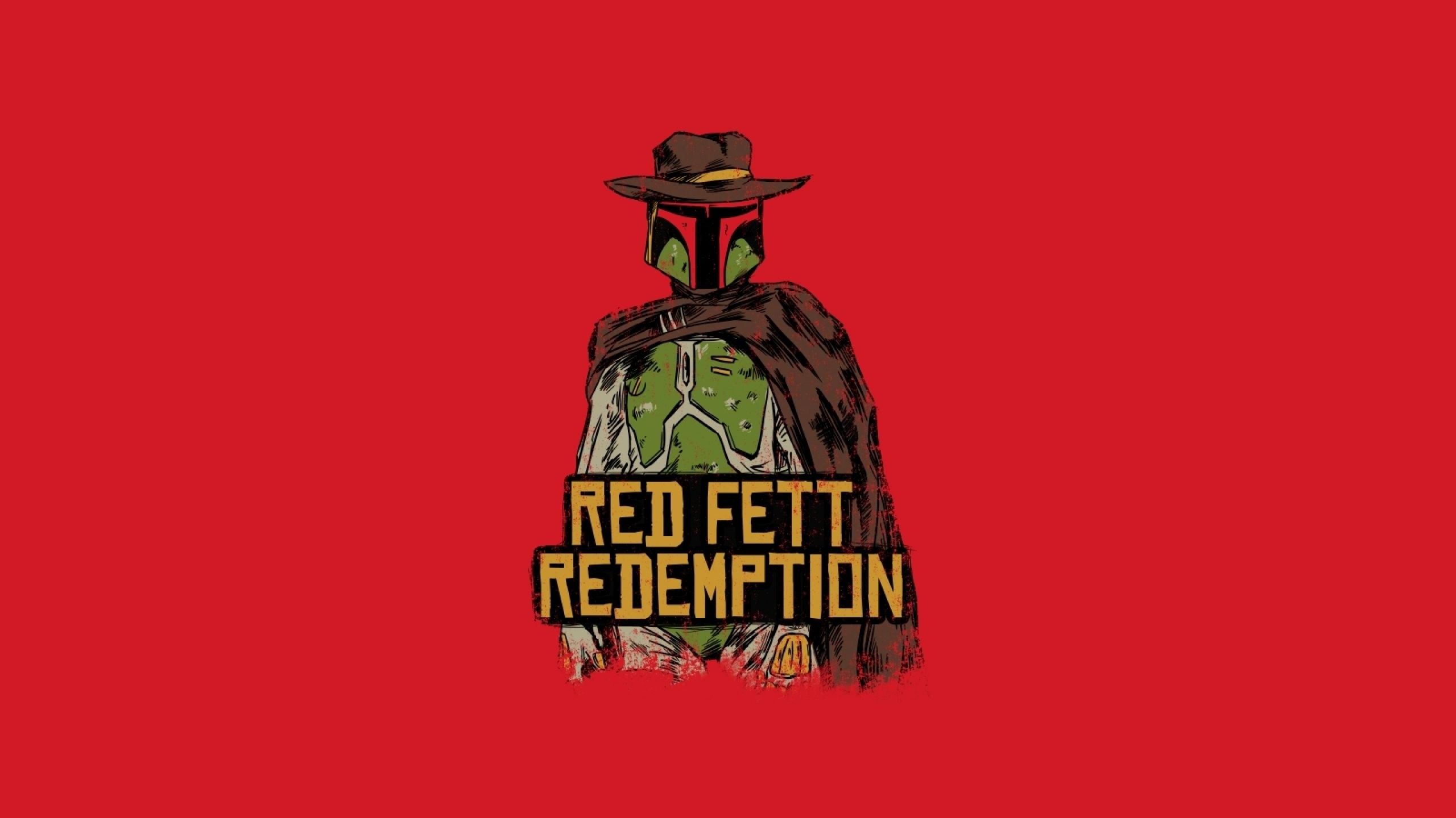 Boba Fett stile western rosso, 2560x1440 1440p, Monitor Gaming