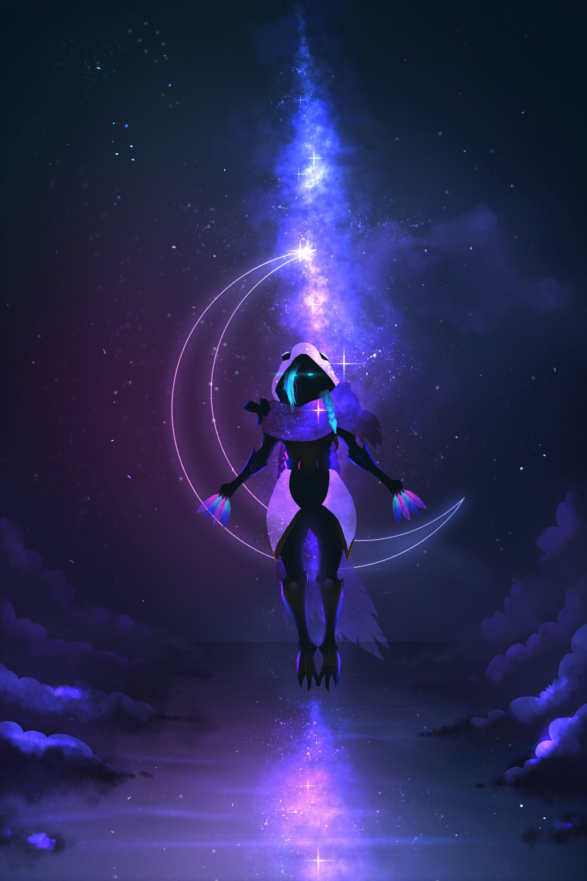 Xayah League of Legends artwork, MOBA, 1920x2880 Verticale, Mobile