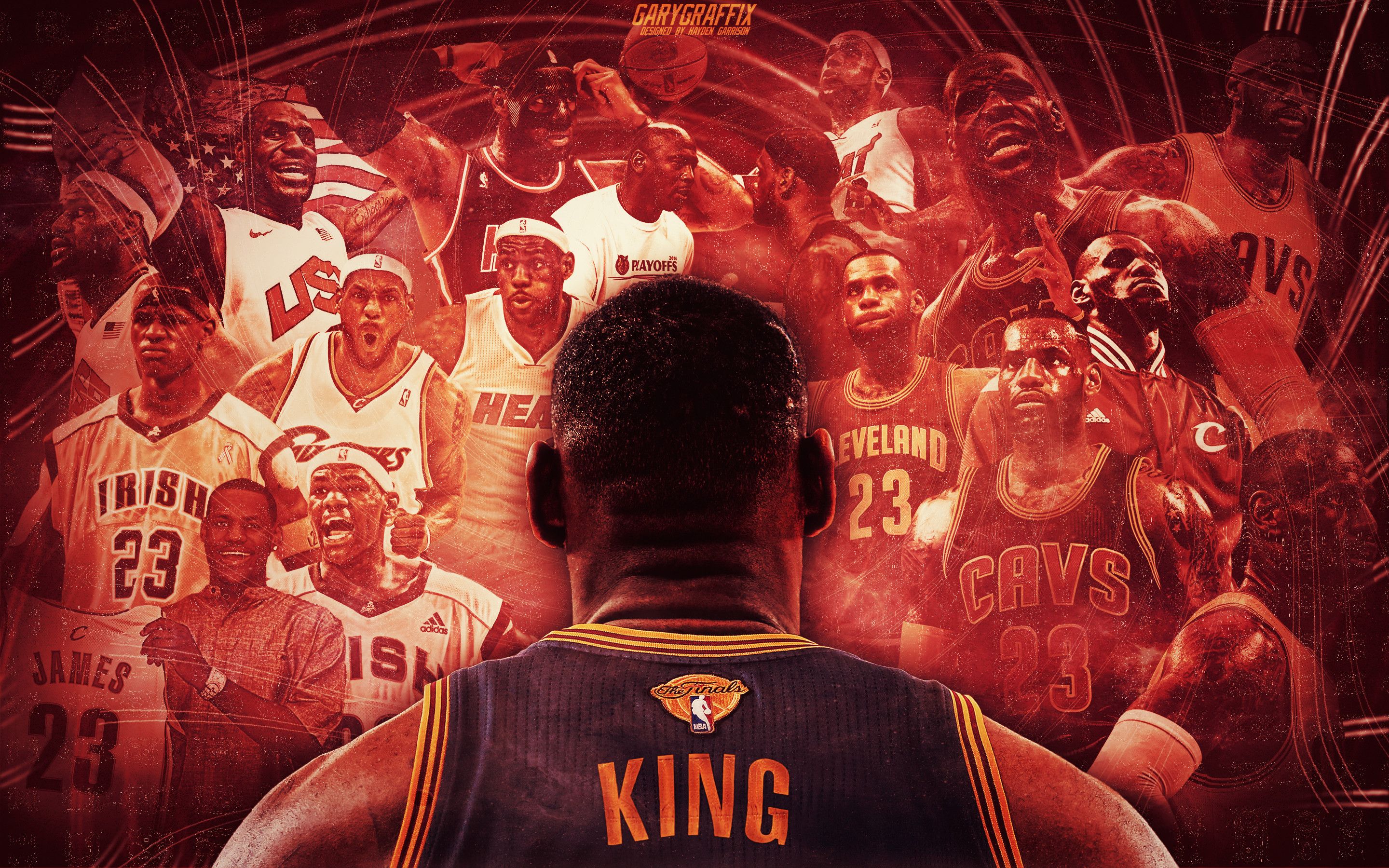 LeBron James collage basket, 2880x1800 2K+, MacBook Pro