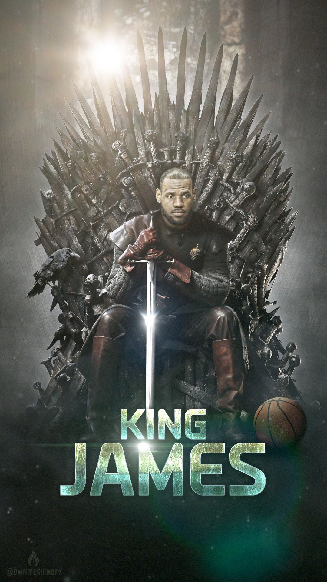 LeBron James trono di ferro, 1080x1920 Full HD Verticale, iPhone