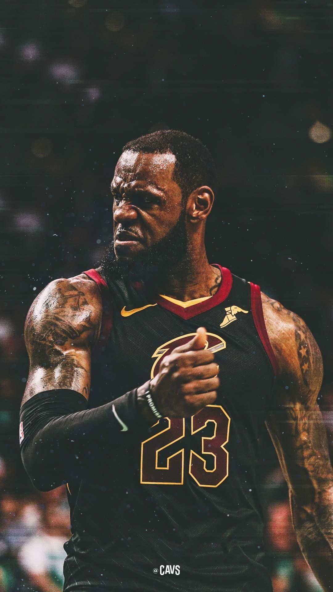 LeBron James Cavaliers basket, 1080x1920 Verticale, Mobile