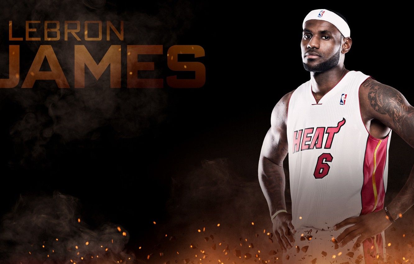 LeBron James Miami Heat, 1332x850 720p, PC