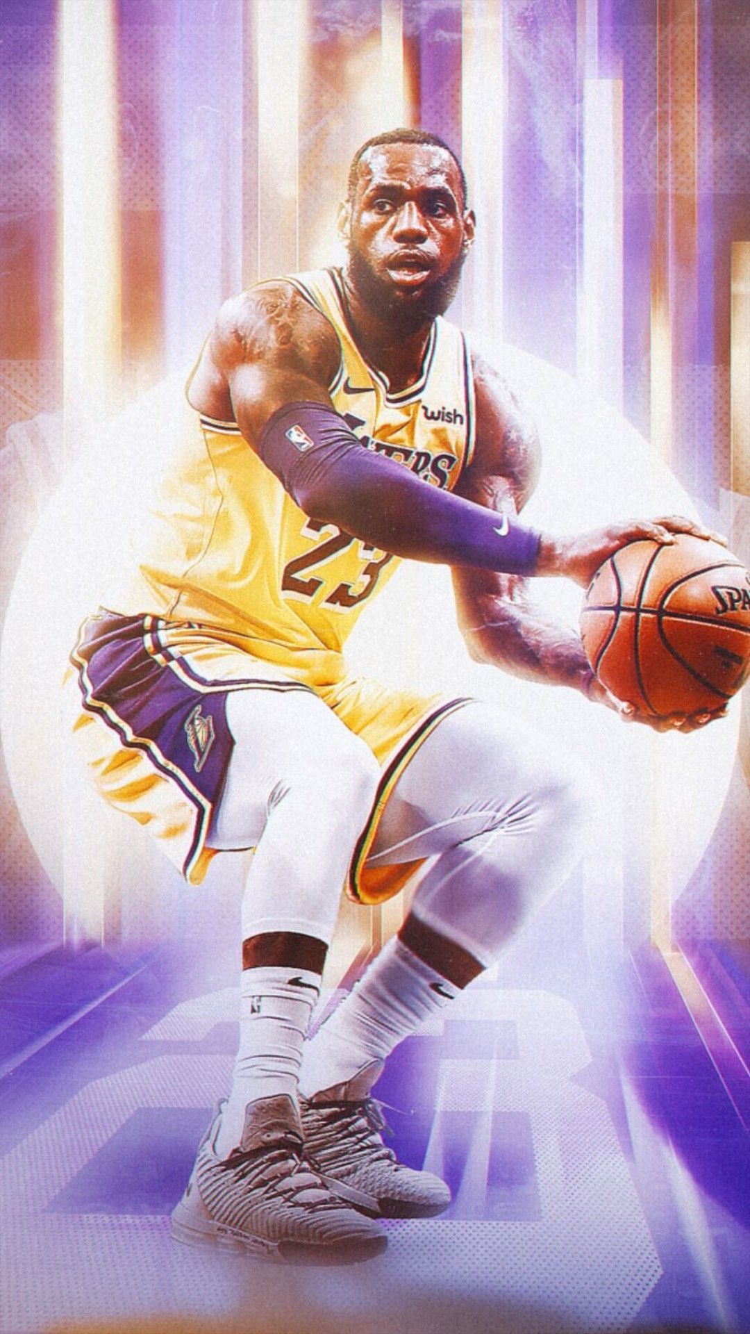 LeBron James Lakers basket, 1080x1920 Full HD Verticale, iPhone