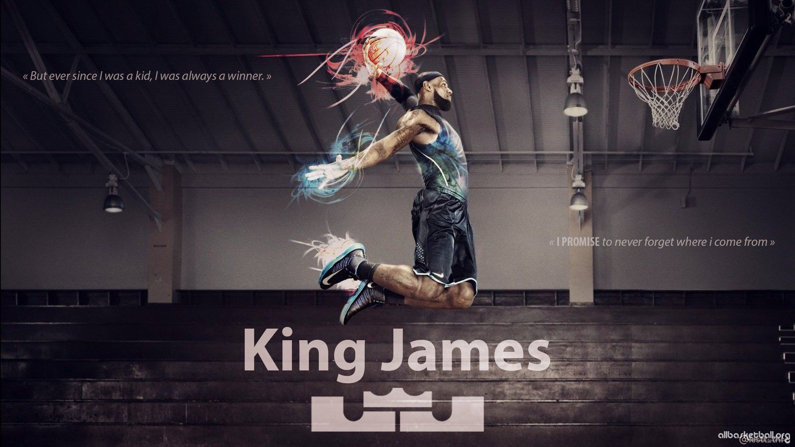 LeBron James schiacciata basket, 1600x900 900p, PC