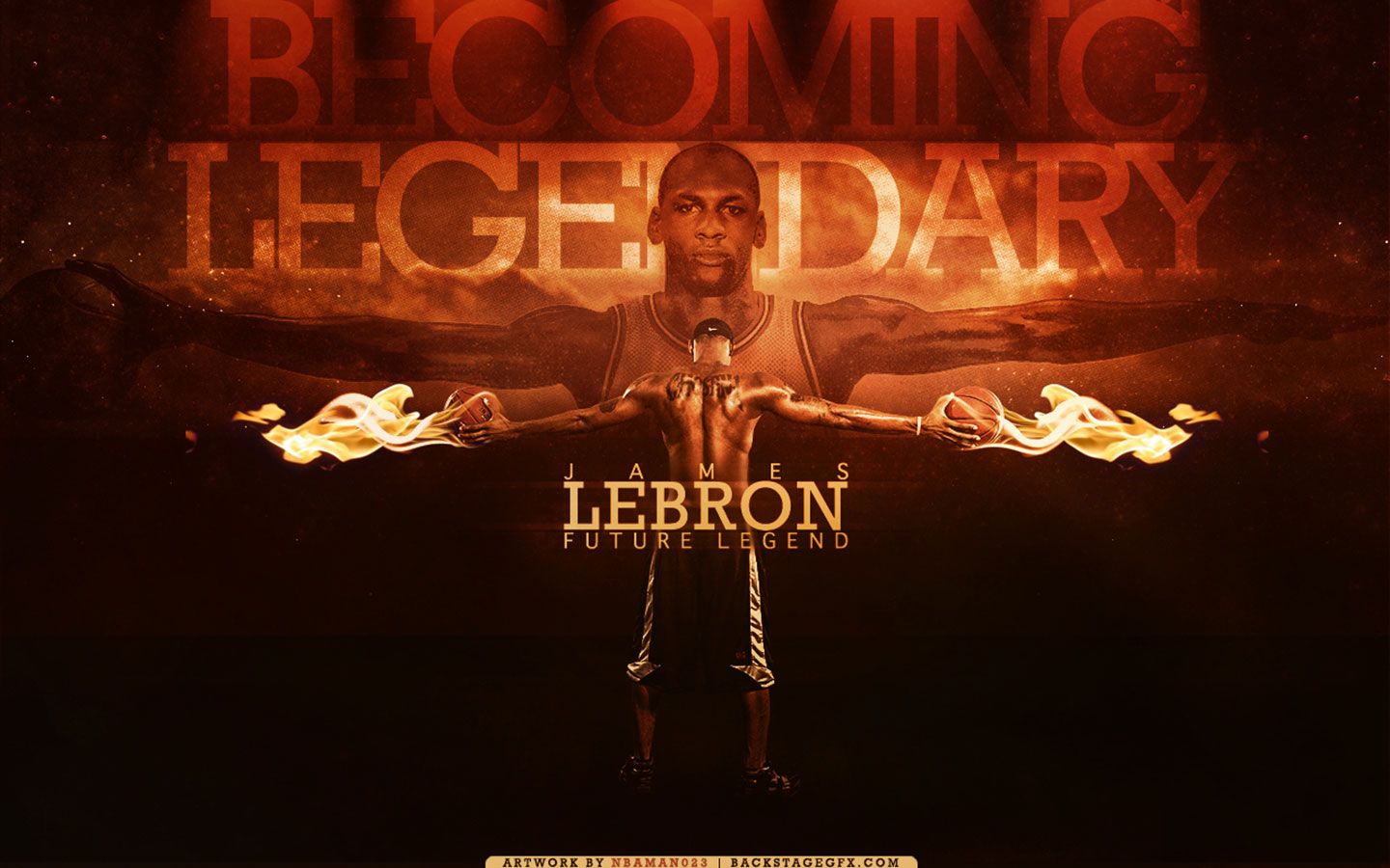 LeBron James fiamme dorate, 1440x900 720p, MacBook Air
