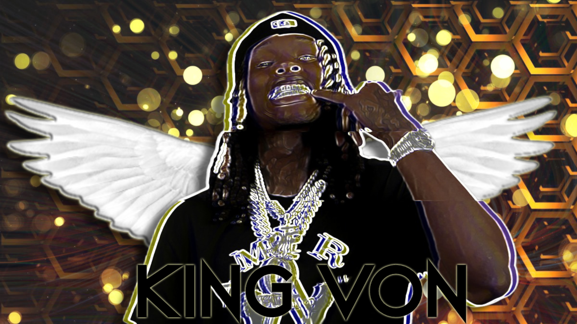 King Von con ali angelo, 1920x1080 Full HD, Desktop