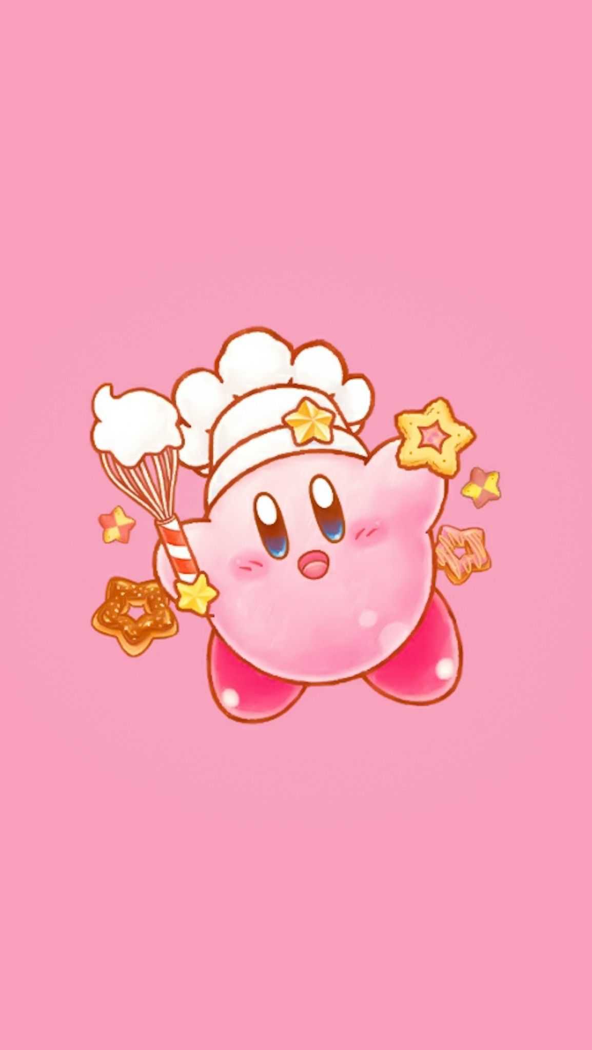 Kirby cuoco con stelle, 1154x2048 Full HD Verticale, Smartphone