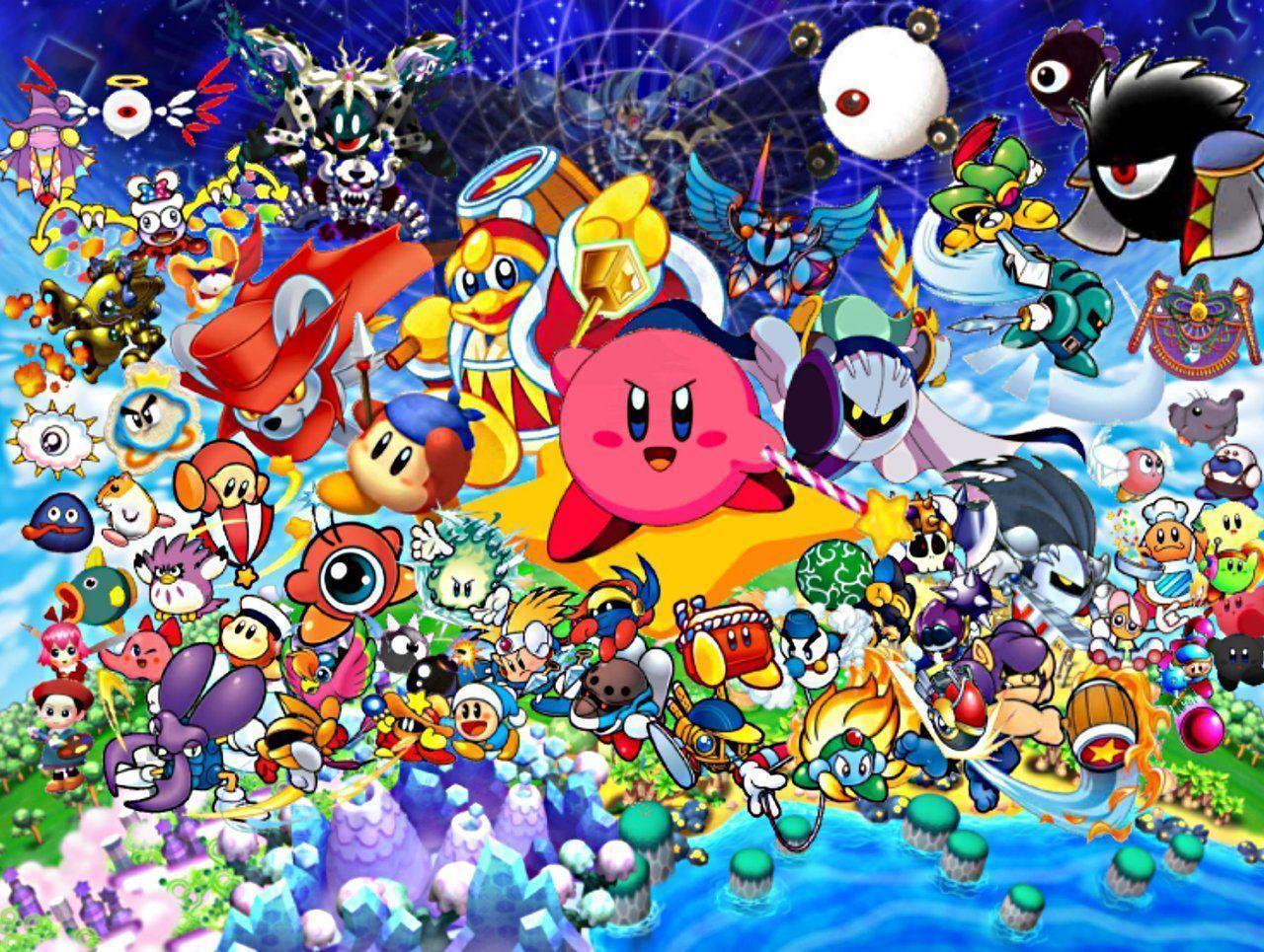 Kirby e personaggi videogioco, 1280x965 720p, Laptop