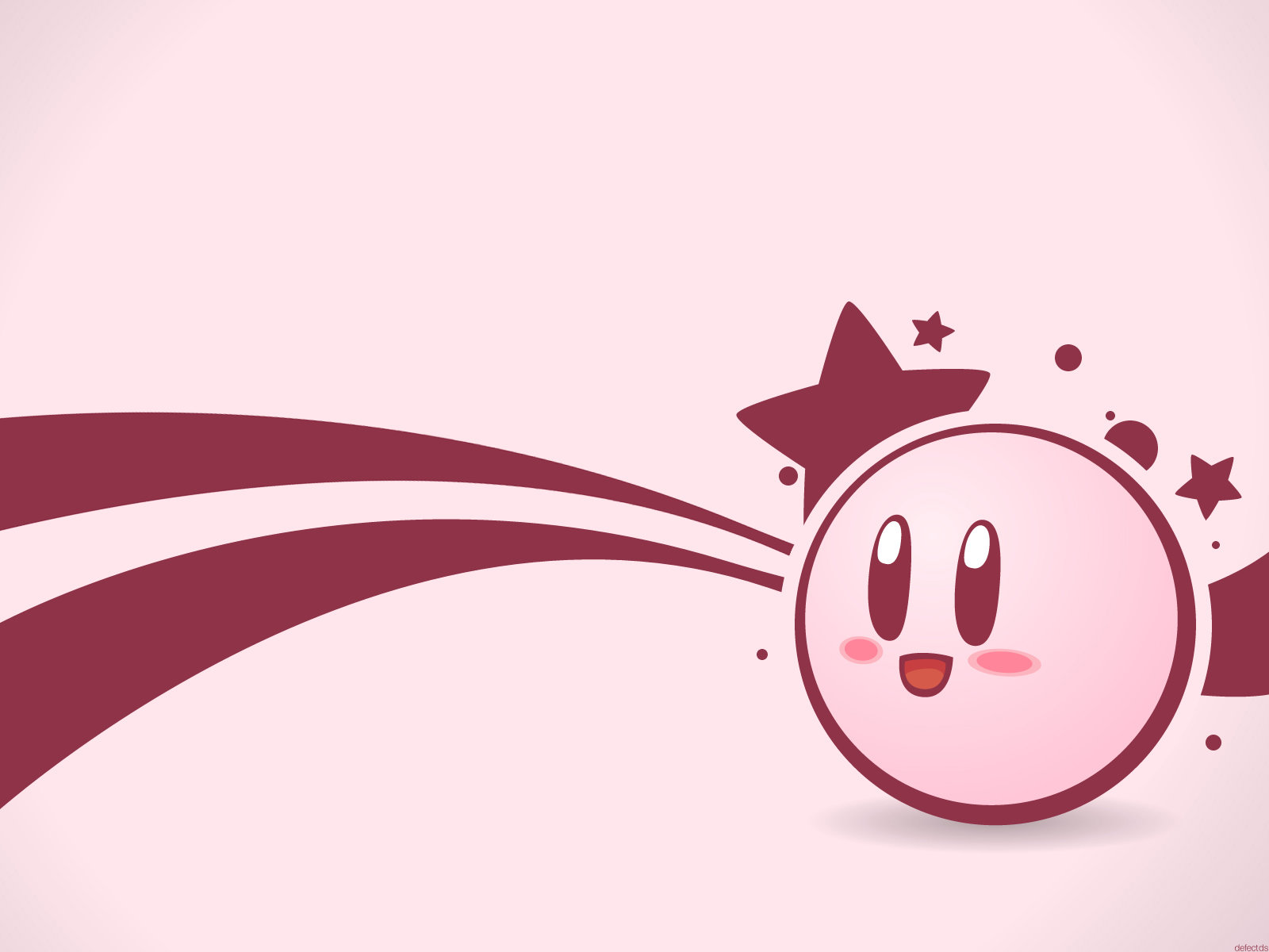 Kirby rosa con stelle, 1600x1200 900p, Desktop