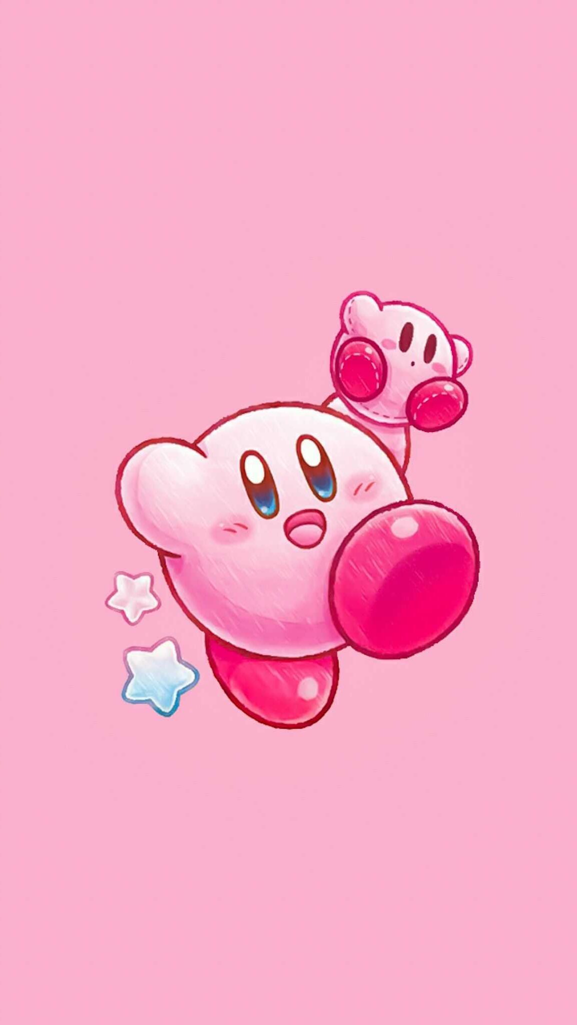 Kirby rosa con stelle, 1154x2048 Full HD Verticale, Google Pixel