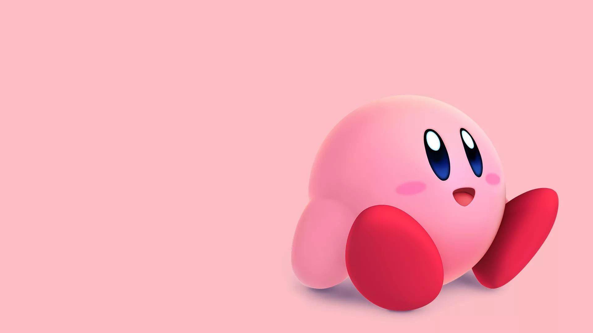 Kirby su sfondo rosa, 1920x1080 Full HD, PC