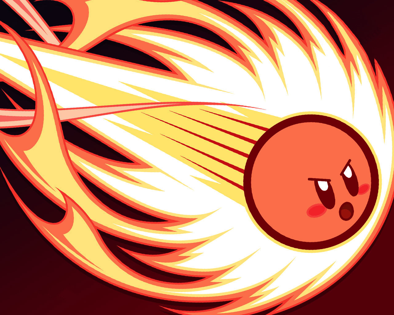 Kirby fiamma velocità, 1280x1024 720p, PC