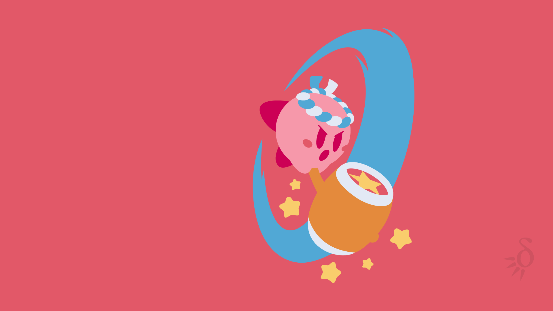 Kirby sfondo rosa, 1920x1080 Full HD 1080p, PC Desktop