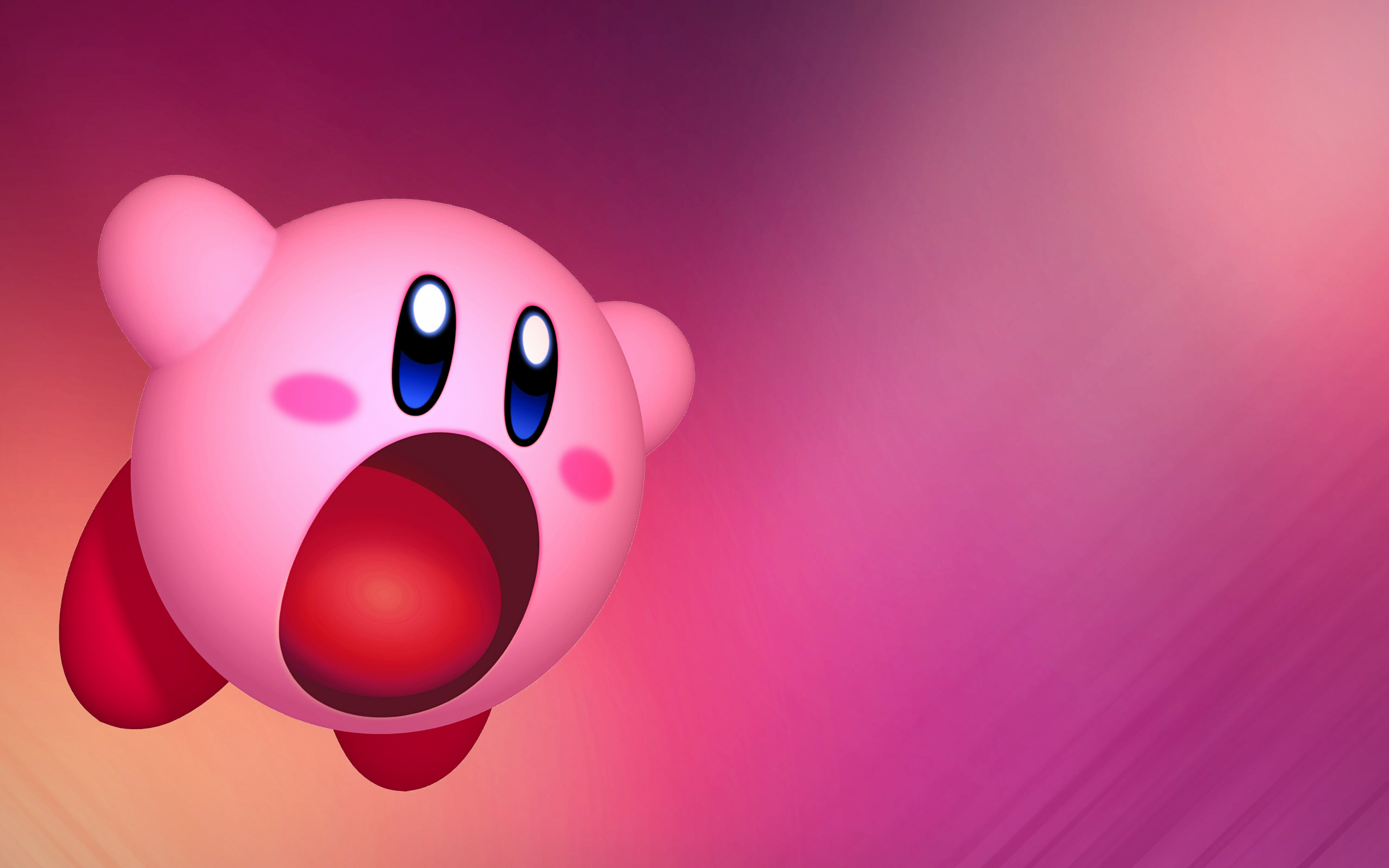 Kirby personaggio rosa, 2560x1600 WQXGA, Laptop