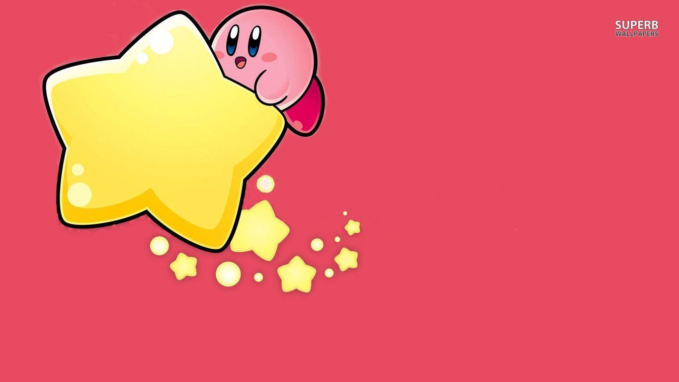 Kirby su stella gialla, 1366x768 HD, Desktop