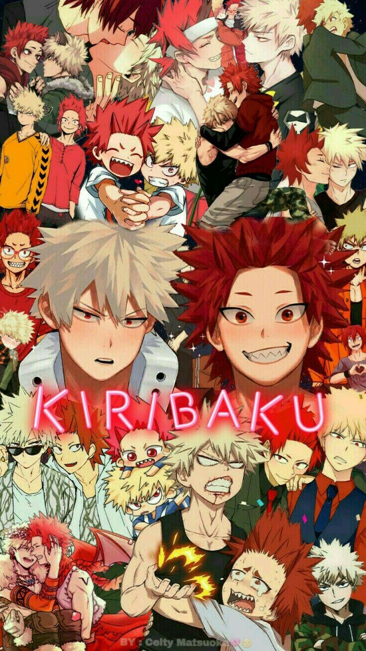 Kirishima e Bakugou manga collage, Quirk Esplosione, 736x1308 Full HD Verticale, Smartphone