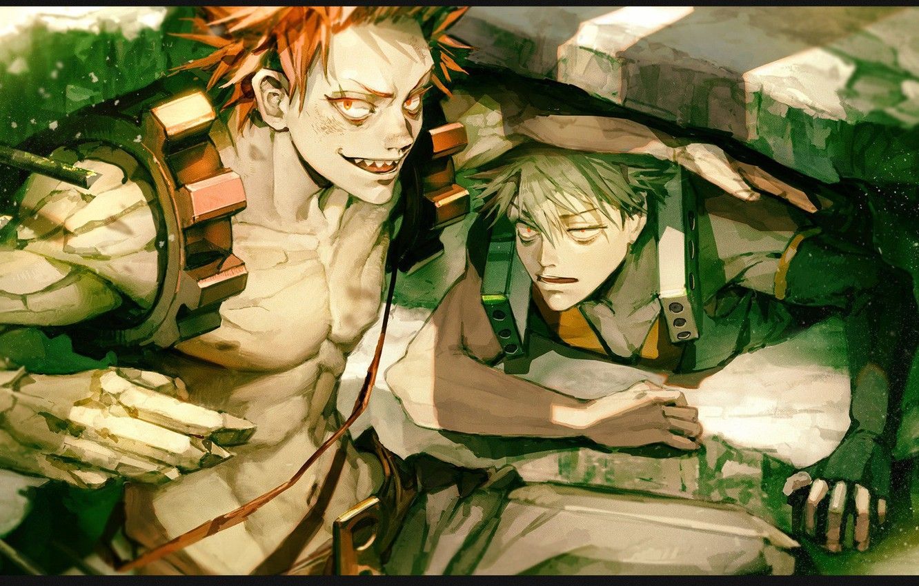 Kirishima e compagno, My Hero Academia, 1332x850 720p, PC