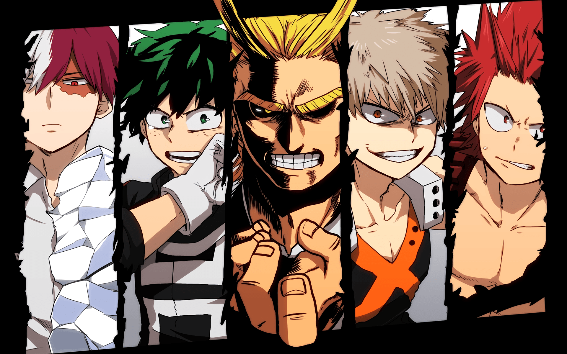 Kirishima e Bakugo, My Hero Academia, anime shonen, 2560x1600 2K, Notebook Gaming
