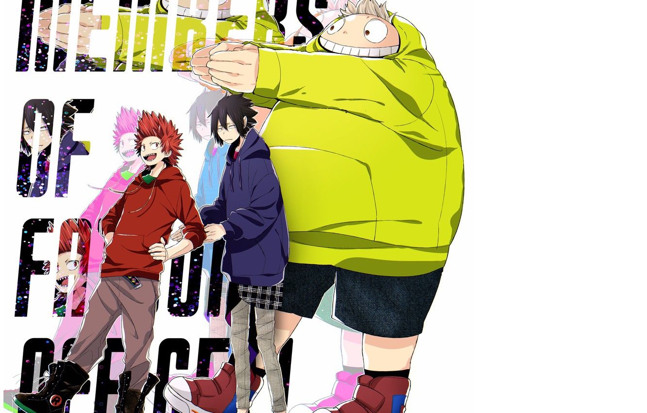 Kirishima e personaggi Boku no Hero, 1332x850 720p, PC