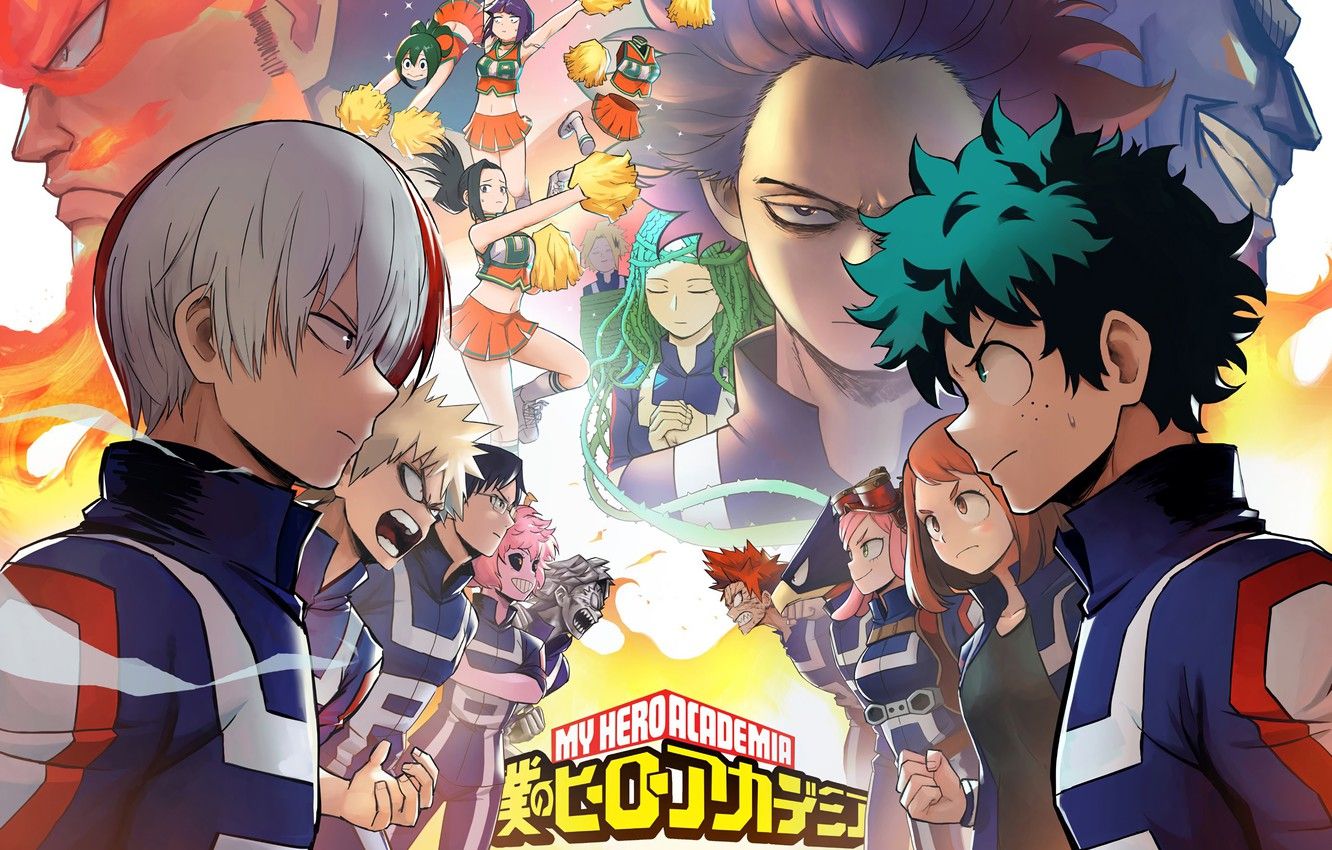 My Hero Academia personaggi manga, anime shonen, 1332x850 720p, Laptop