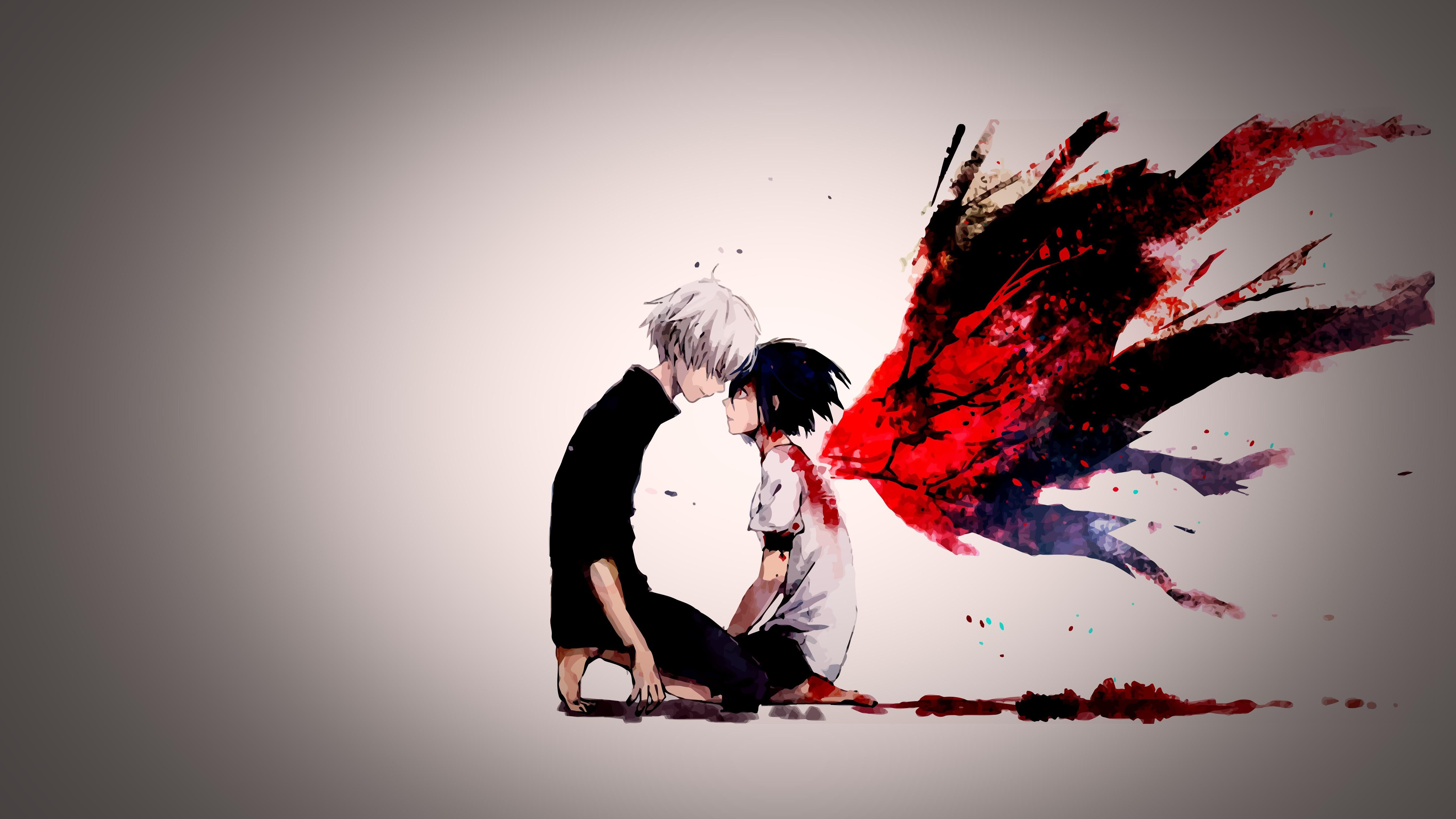 Kaneki e Touka Tokyo Ghoul manga, anime, 5464x3072 4K Ultra HD, Monitor 4K