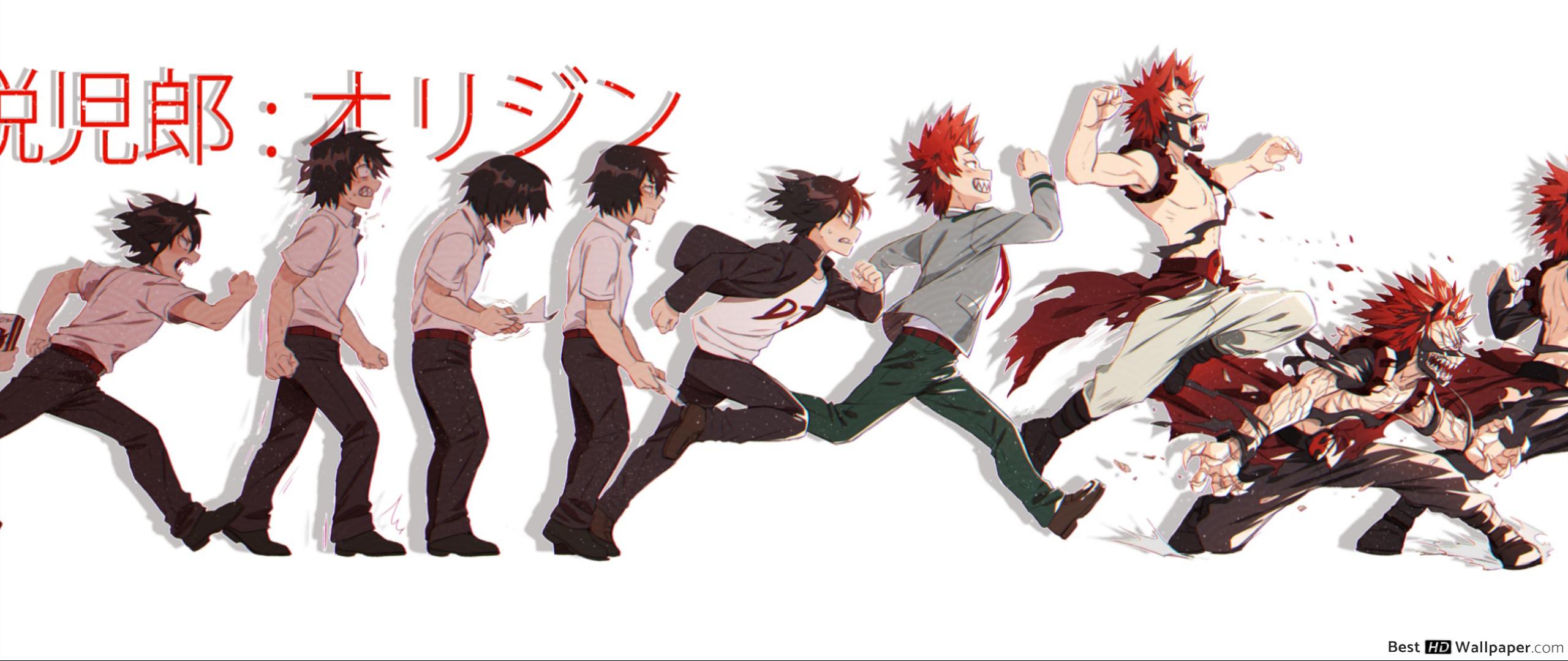 Kirishima My Hero Academia manga, 2560x1080 21:9, Ultrawide