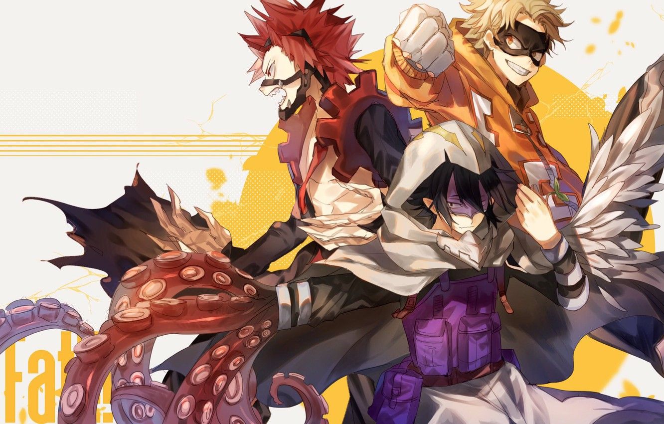 Kirishima, Bakugo My Hero Academia manga, 1332x850 720p, Acer Nitro