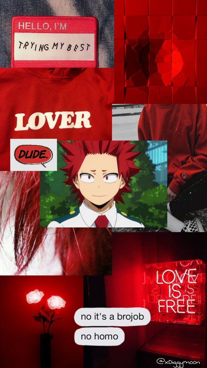 Kirishima manga collage rosso, 675x1200 Verticale, POCO