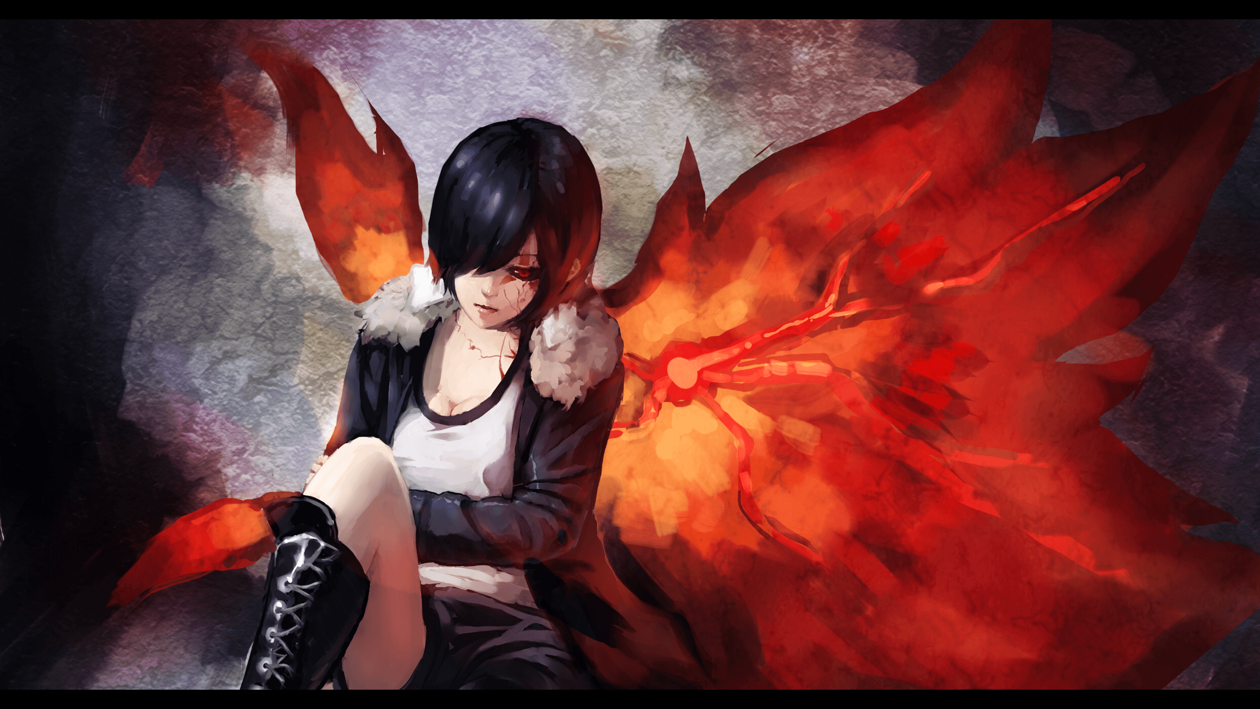 Touka Kirishima ali rosse manga, 2480x1395 2K, PC