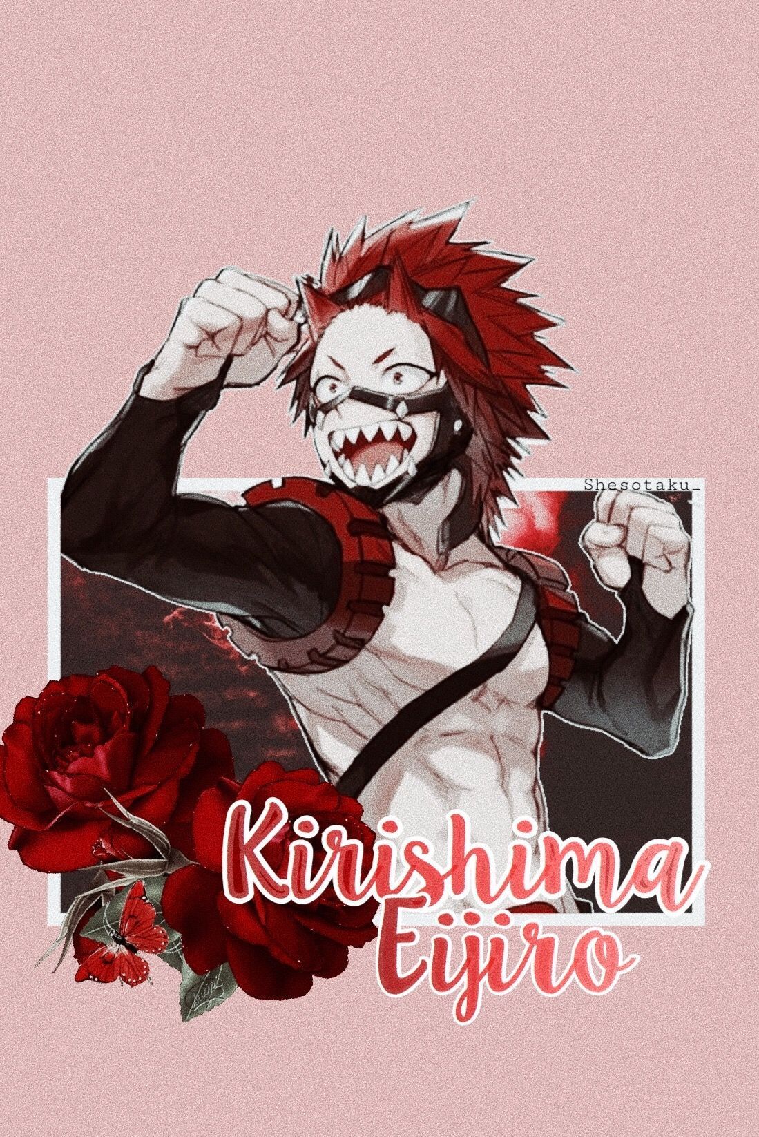 Kirishima Eijiro manga My Hero Academia, eroi, 1099x1646 Full HD Verticale, Smartphone