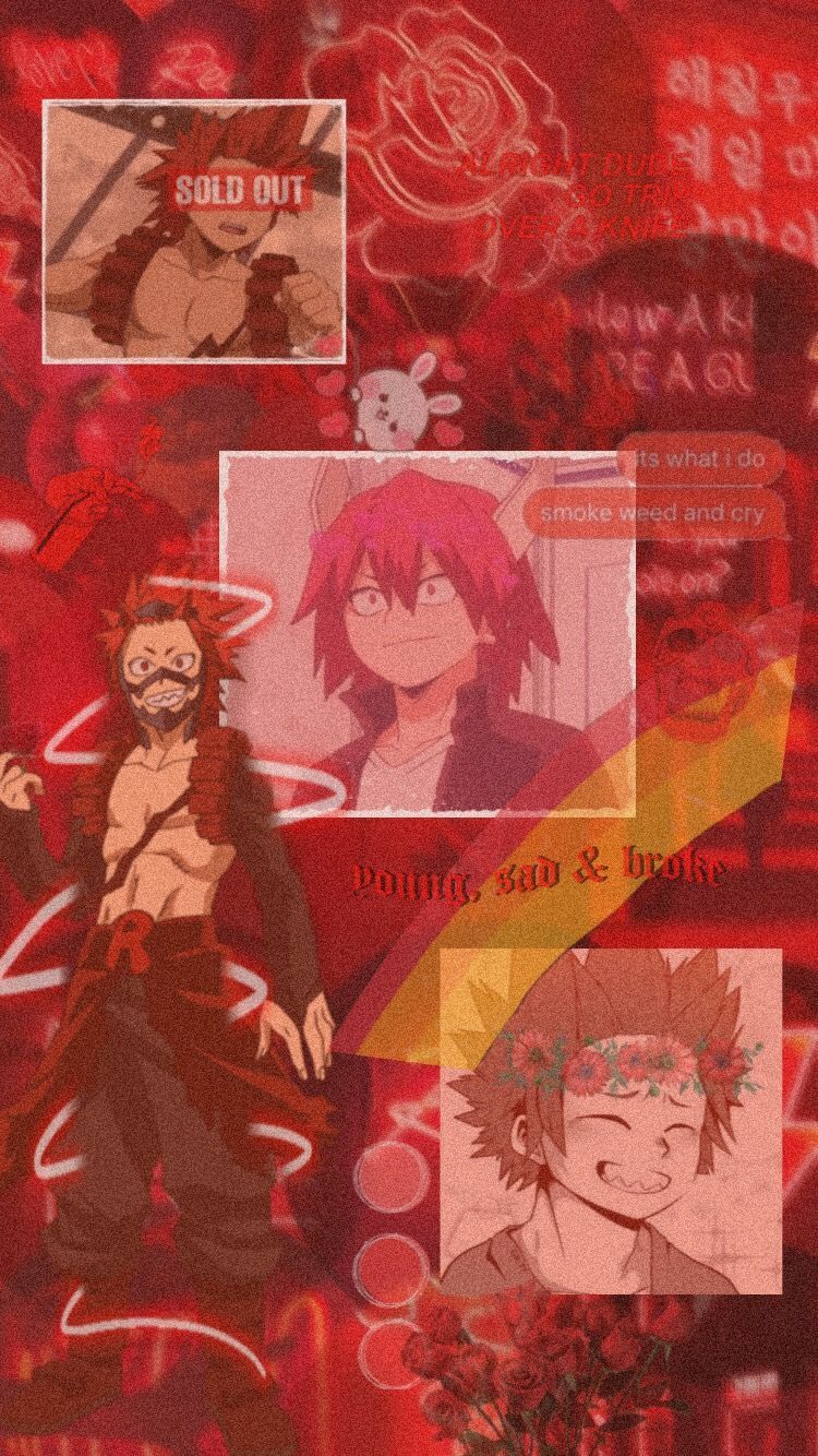 Kirishima My Hero Academia manga, 750x1334 Full HD Verticale, Smartphone