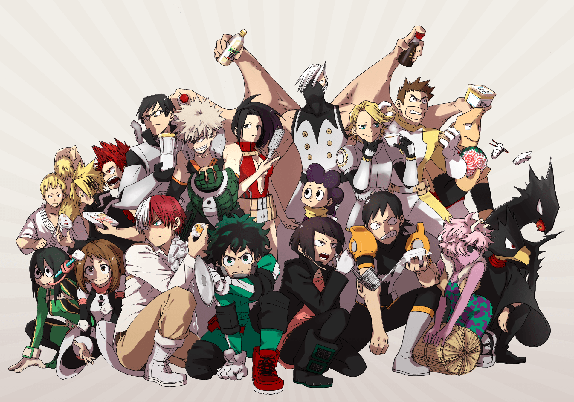 Personaggi My Hero Academia gruppo, 3840x2160 4K, Lenovo Legion