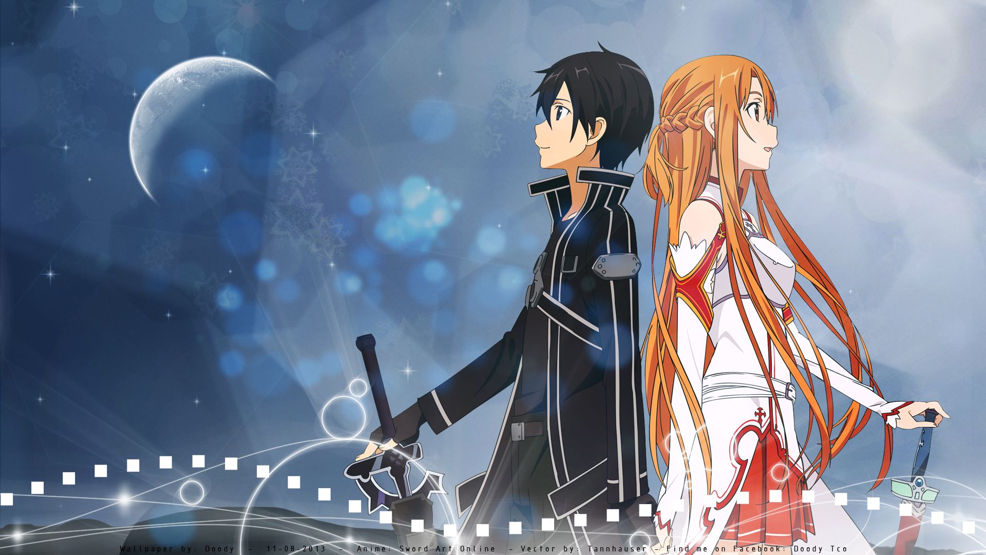 Kirito e Asuna, Sword Art Online, 1920x1080 Full HD 1080p, Laptop