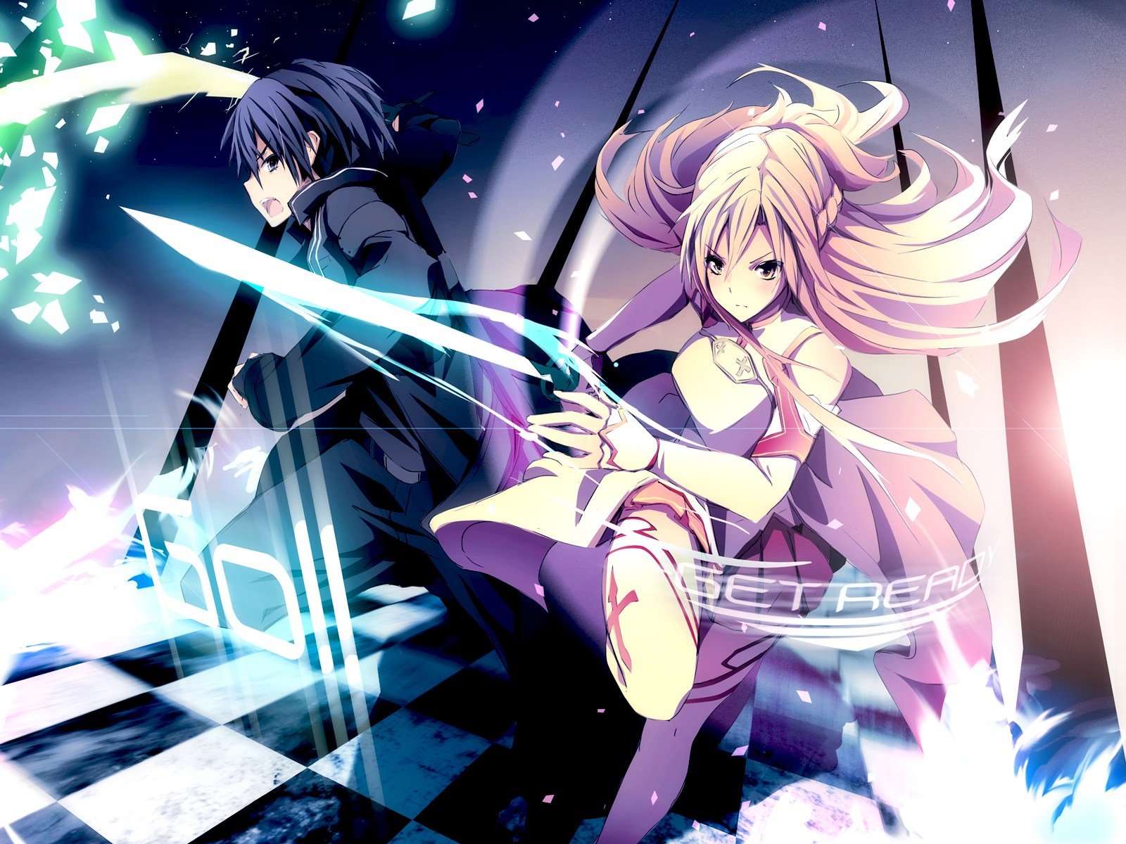 Kirito e Asuna, Sword Art Online, 1600x1200 HD, Lenovo Legion