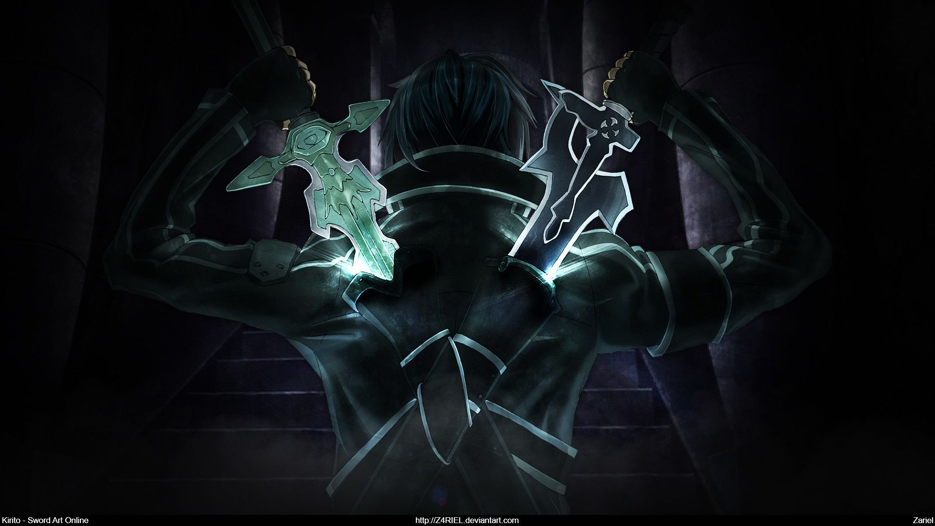 Kirito spade doppie Sword Art Online, 1920x1080 Full HD 1080p, Laptop