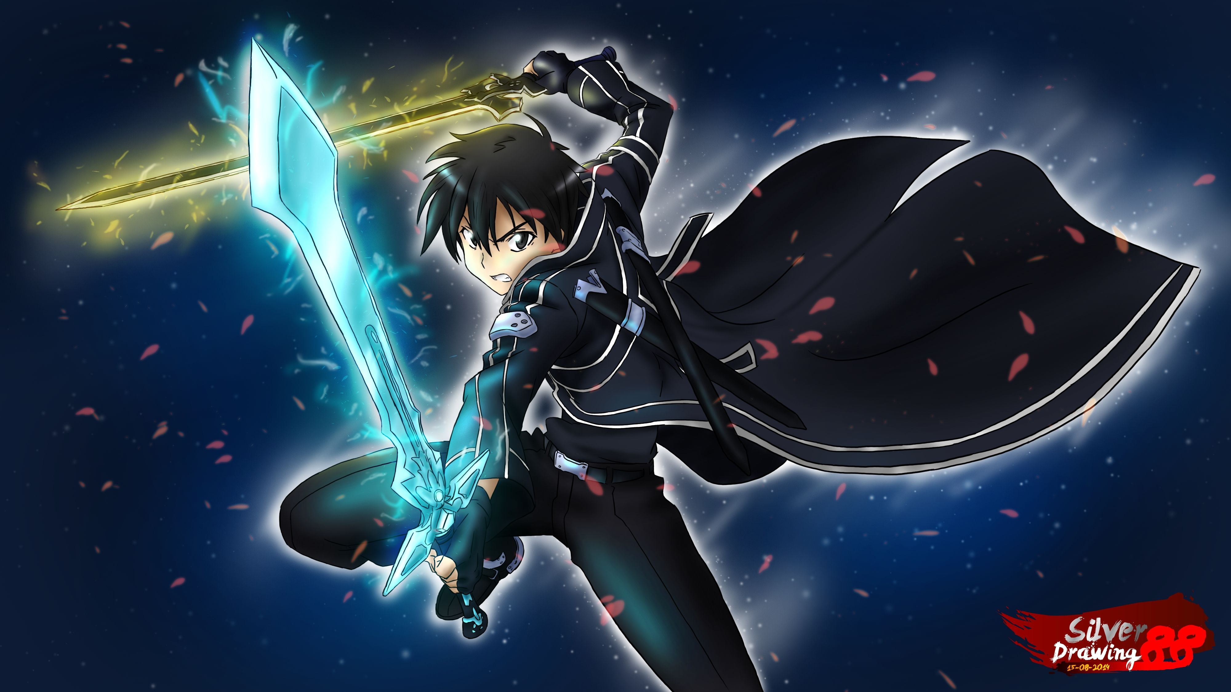 Kirito Sword Art Online spada, 4000x2250 4K, Smart TV 4K