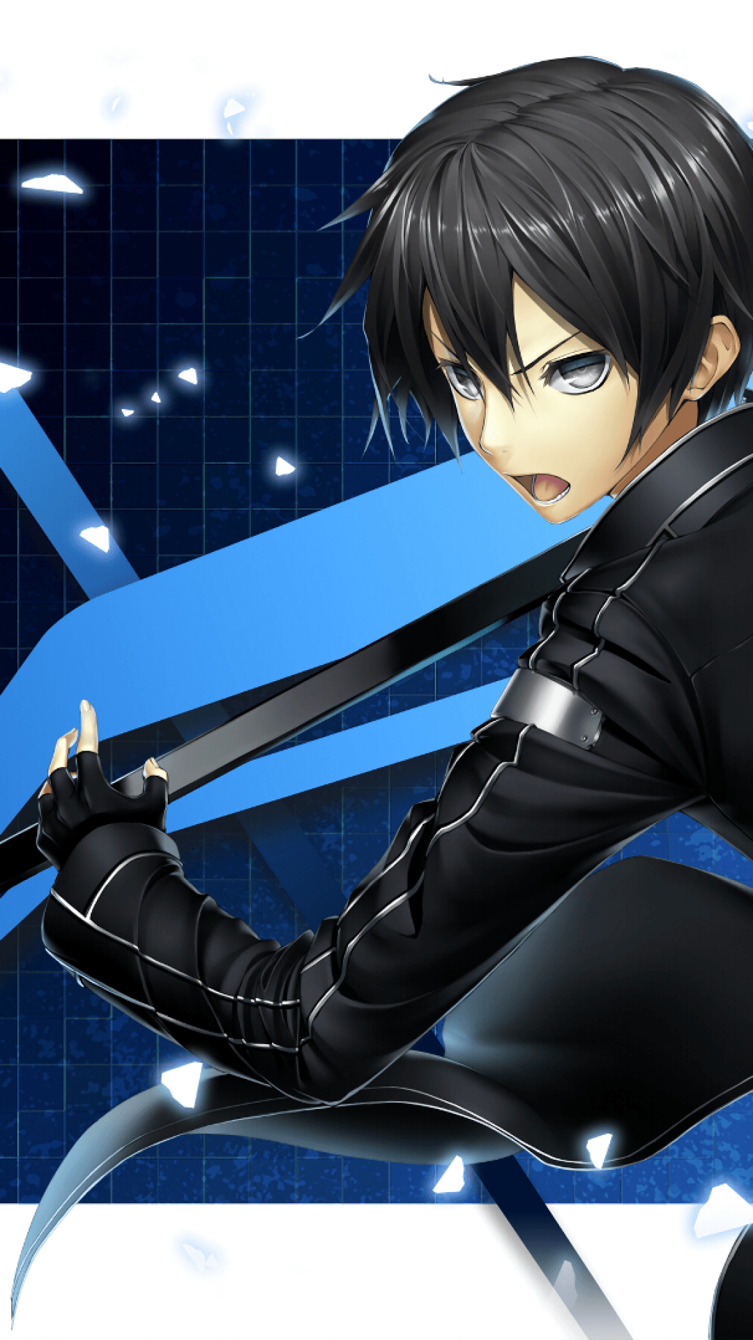Kirito con spada, Sword Art Online, 1080x1920 Full HD Verticale, iPhone